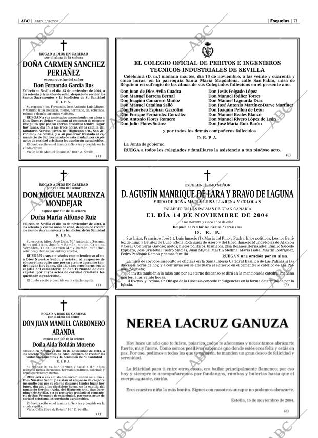 ABC SEVILLA 15-11-2004 página 71