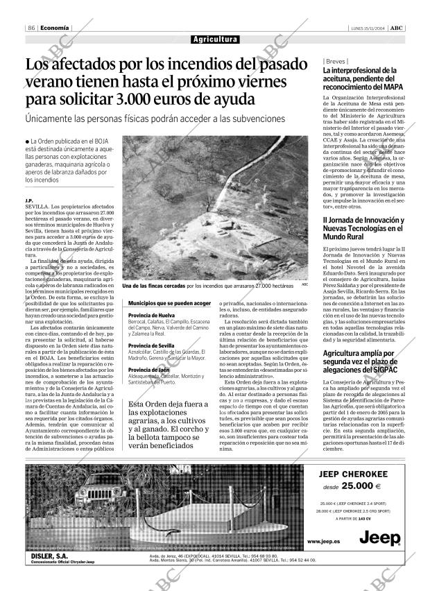 ABC SEVILLA 15-11-2004 página 86