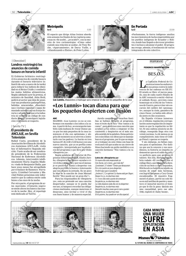 ABC SEVILLA 15-11-2004 página 92