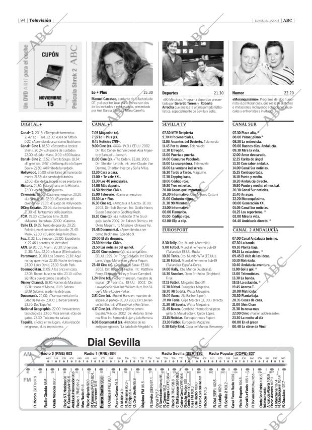 ABC SEVILLA 15-11-2004 página 94