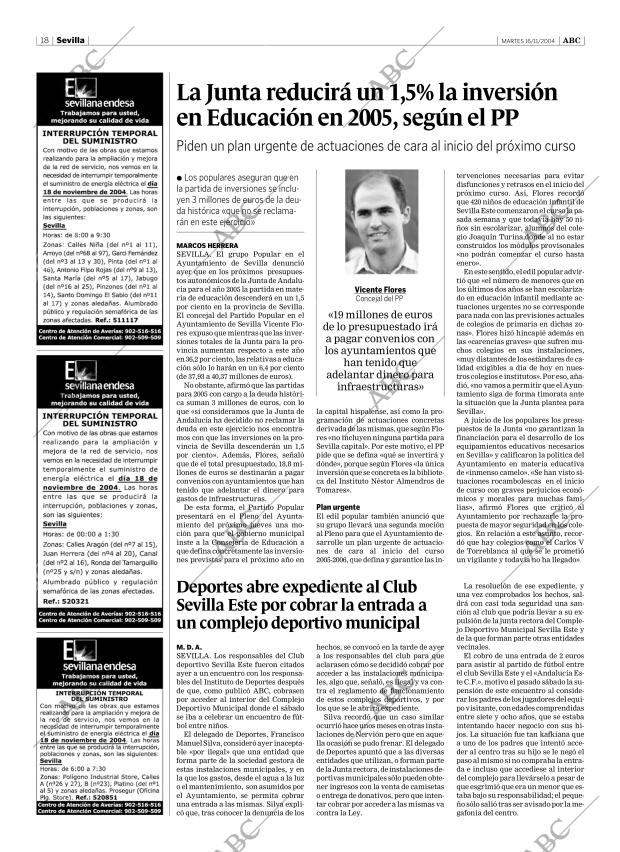 ABC SEVILLA 16-11-2004 página 18