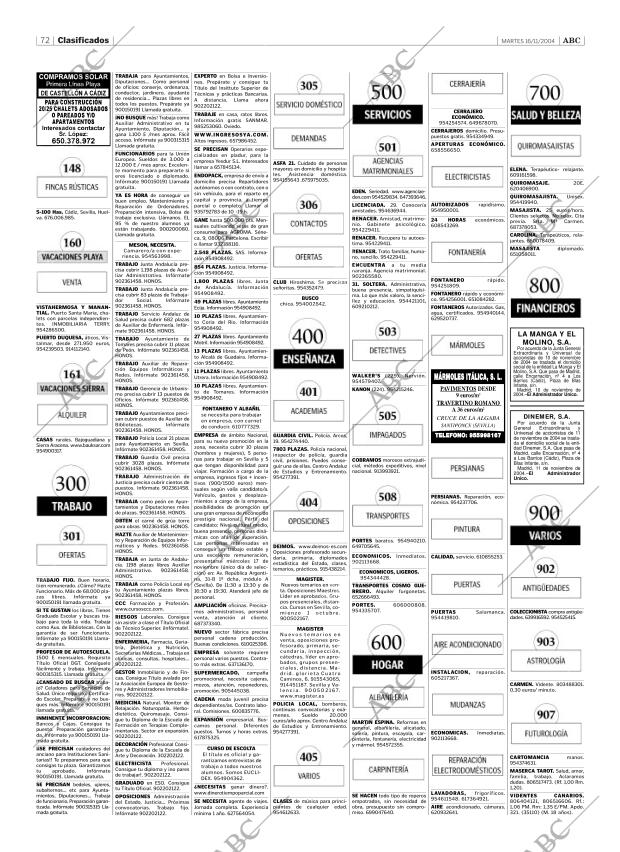 ABC SEVILLA 16-11-2004 página 72