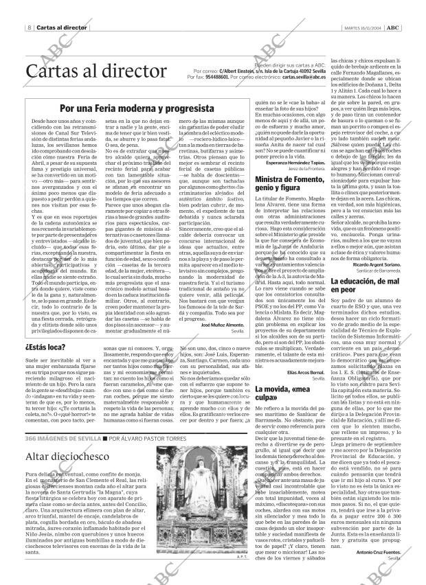 ABC SEVILLA 16-11-2004 página 8