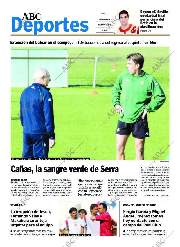 ABC SEVILLA 16-11-2004 página 85