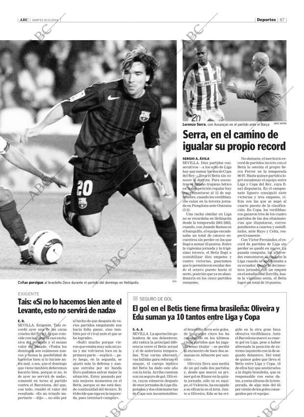 ABC SEVILLA 16-11-2004 página 87