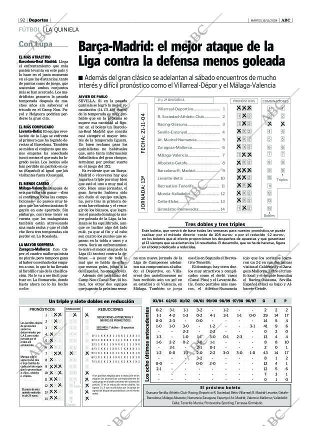 ABC SEVILLA 16-11-2004 página 92