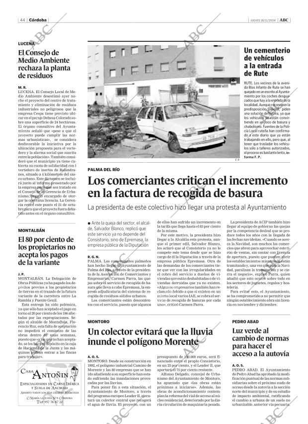 ABC CORDOBA 18-11-2004 página 44
