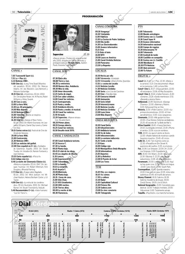 ABC CORDOBA 18-11-2004 página 98
