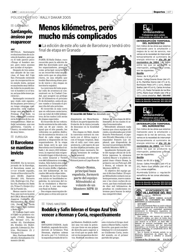 ABC SEVILLA 18-11-2004 página 107