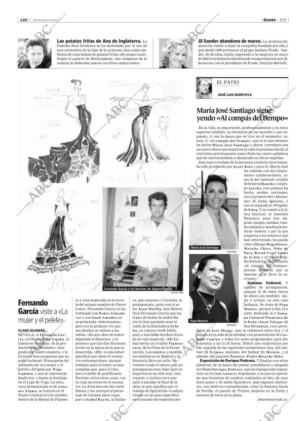 ABC SEVILLA 18-11-2004 página 109