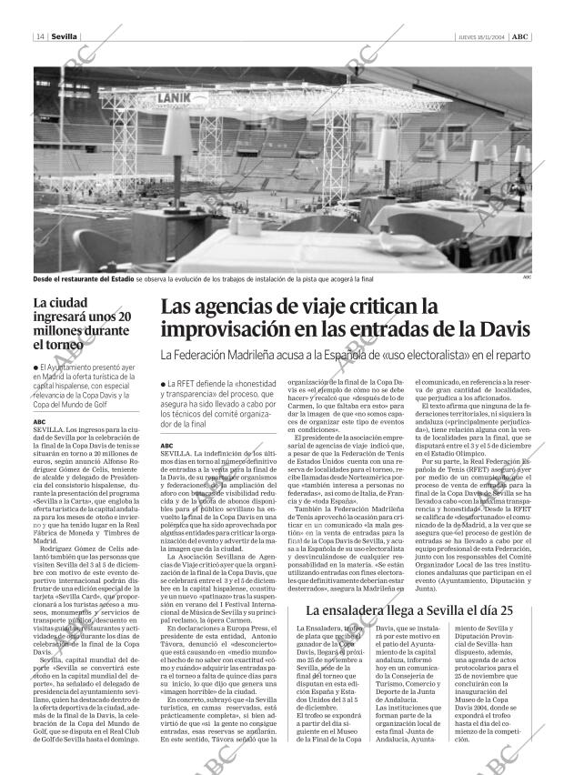 ABC SEVILLA 18-11-2004 página 14
