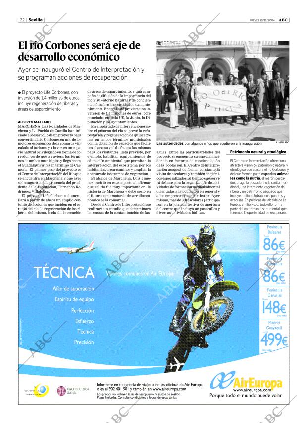 ABC SEVILLA 18-11-2004 página 22