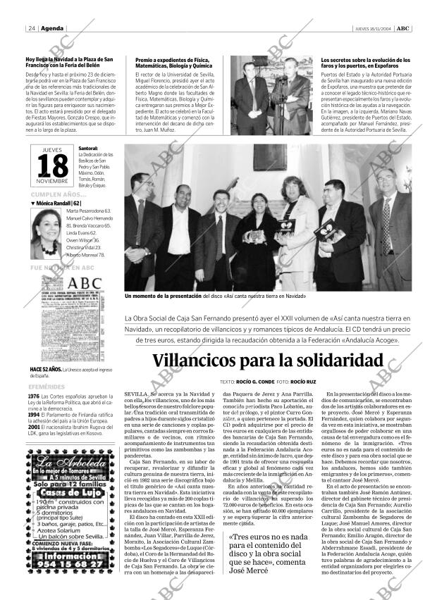 ABC SEVILLA 18-11-2004 página 24