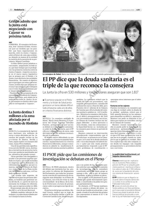 ABC SEVILLA 18-11-2004 página 30