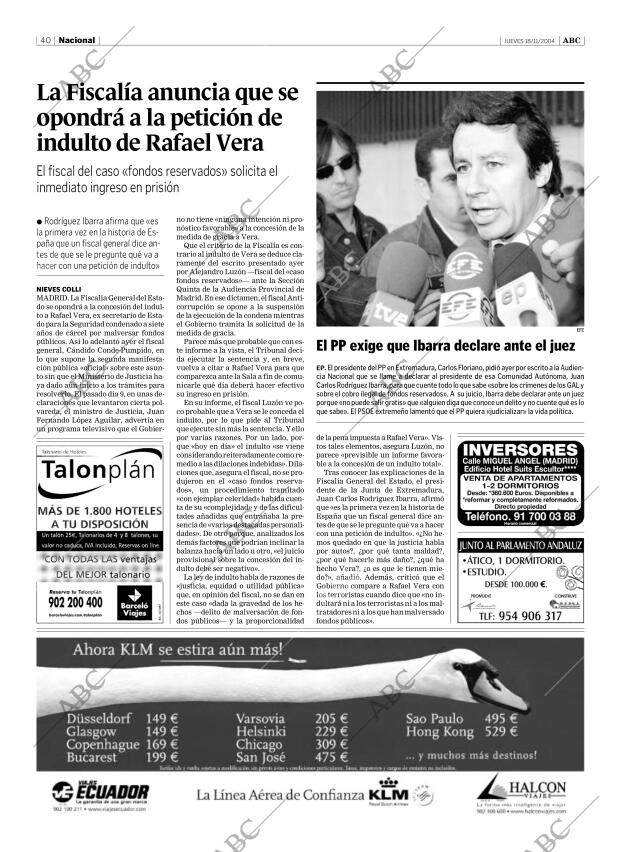 ABC SEVILLA 18-11-2004 página 40