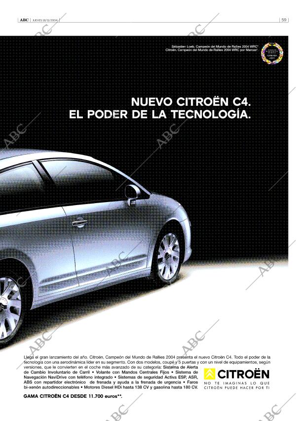 ABC SEVILLA 18-11-2004 página 59