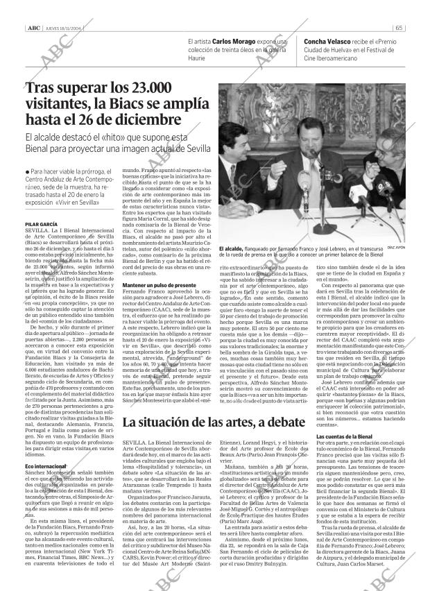 ABC SEVILLA 18-11-2004 página 65