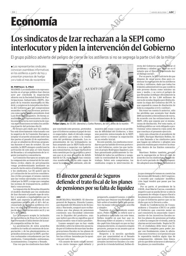 ABC SEVILLA 18-11-2004 página 84