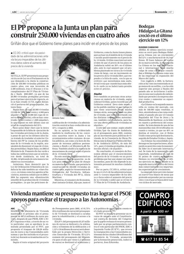 ABC SEVILLA 18-11-2004 página 87