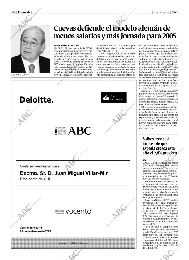ABC SEVILLA 18-11-2004 página 90