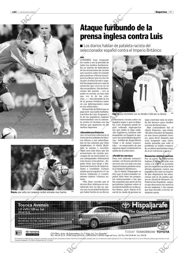 ABC SEVILLA 18-11-2004 página 97