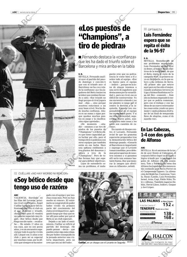 ABC SEVILLA 18-11-2004 página 99
