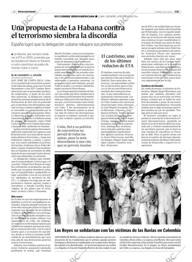 ABC MADRID 19-11-2004 página 28