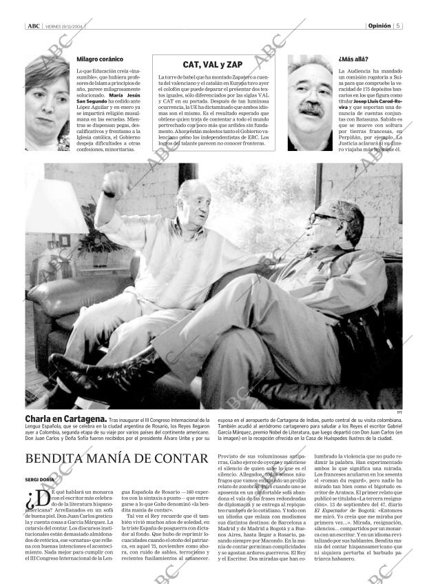 ABC MADRID 19-11-2004 página 5