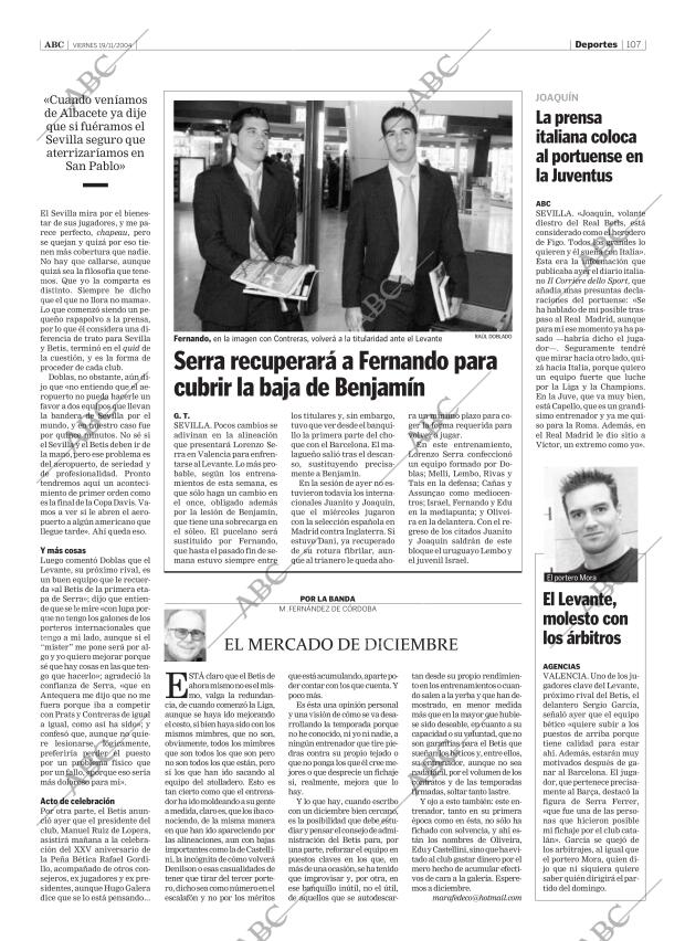 ABC SEVILLA 19-11-2004 página 107