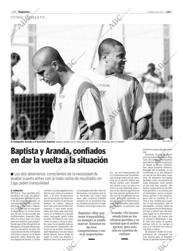 ABC SEVILLA 19-11-2004 página 108