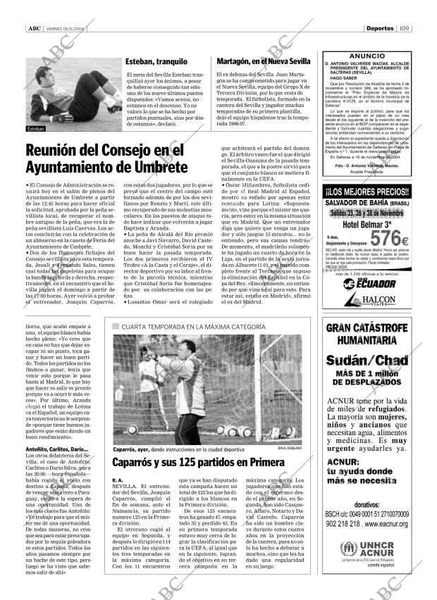 ABC SEVILLA 19-11-2004 página 109
