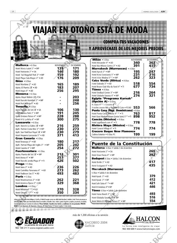 ABC SEVILLA 19-11-2004 página 14