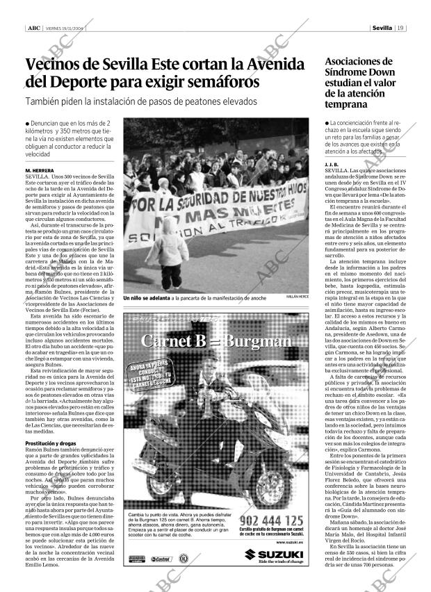 ABC SEVILLA 19-11-2004 página 19