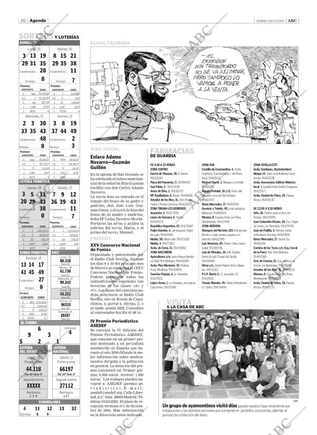 ABC SEVILLA 19-11-2004 página 26
