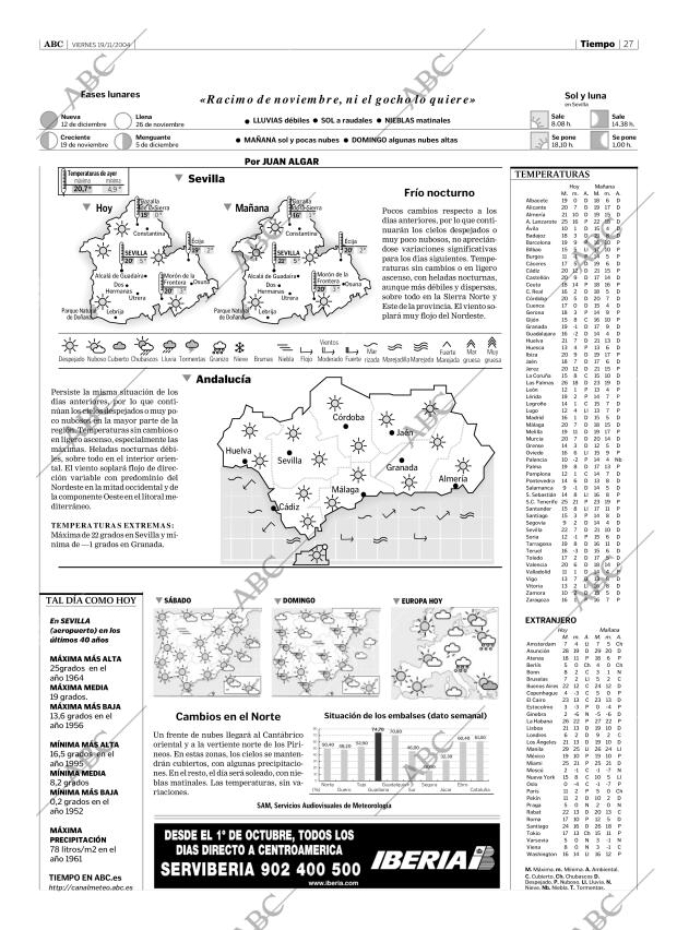 ABC SEVILLA 19-11-2004 página 27