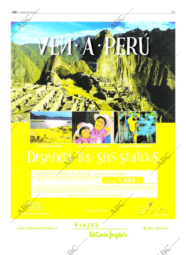 ABC SEVILLA 19-11-2004 página 31