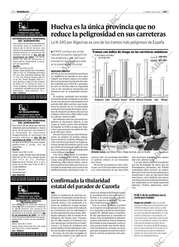 ABC SEVILLA 19-11-2004 página 34