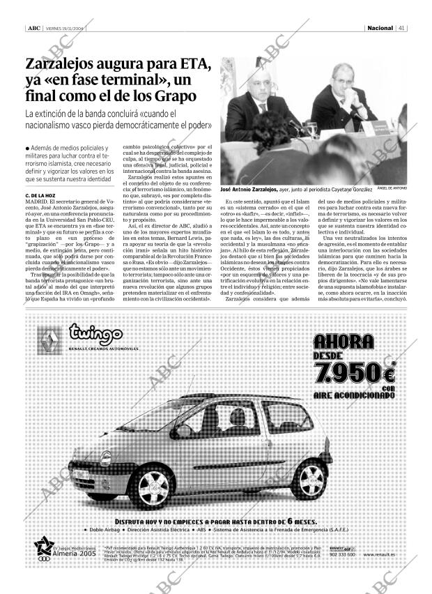 ABC SEVILLA 19-11-2004 página 41