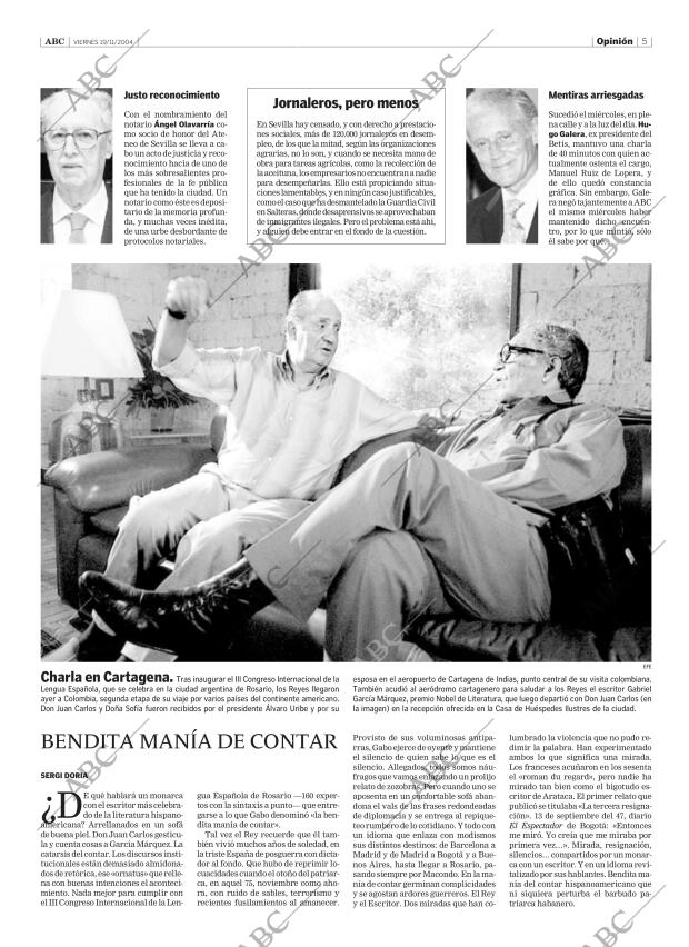 ABC SEVILLA 19-11-2004 página 5