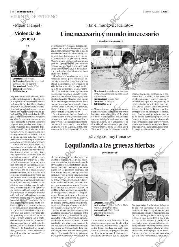 ABC SEVILLA 19-11-2004 página 68