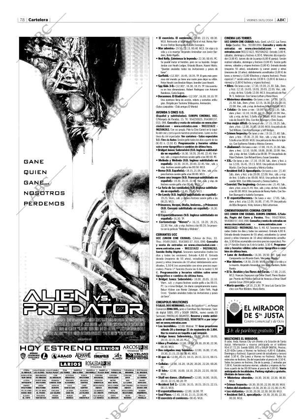 ABC SEVILLA 19-11-2004 página 78