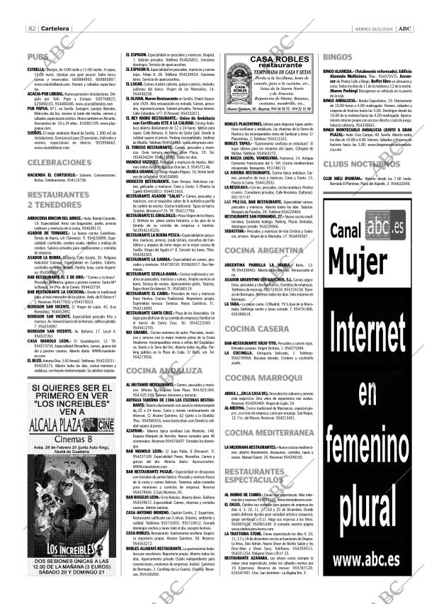 ABC SEVILLA 19-11-2004 página 82