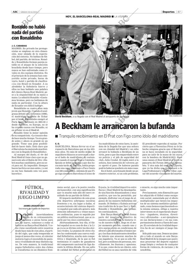 ABC MADRID 20-11-2004 página 87