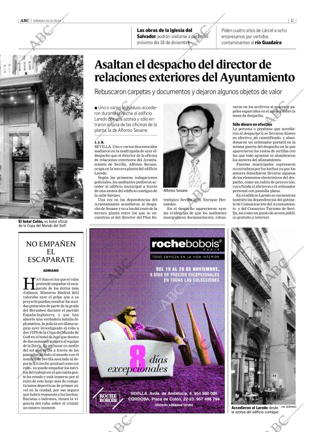 ABC SEVILLA 20-11-2004 página 11
