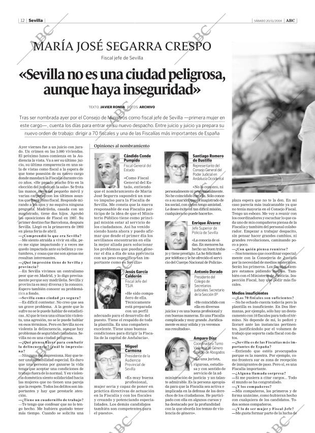 ABC SEVILLA 20-11-2004 página 12