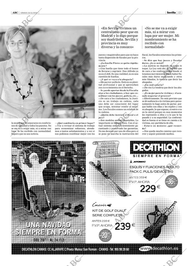 ABC SEVILLA 20-11-2004 página 13