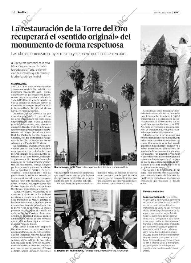 ABC SEVILLA 20-11-2004 página 16