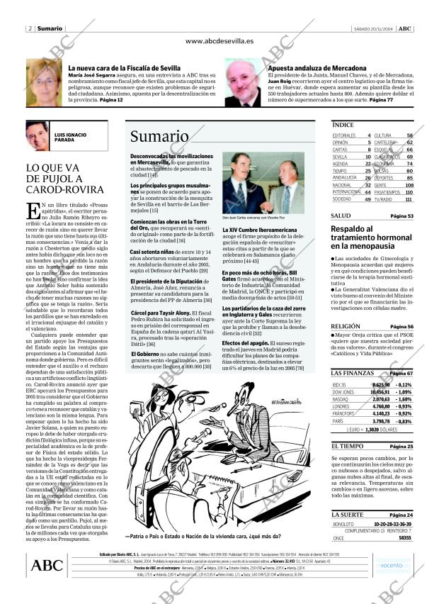 ABC SEVILLA 20-11-2004 página 2
