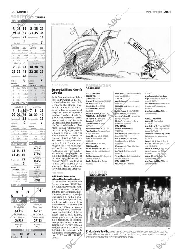 ABC SEVILLA 20-11-2004 página 24