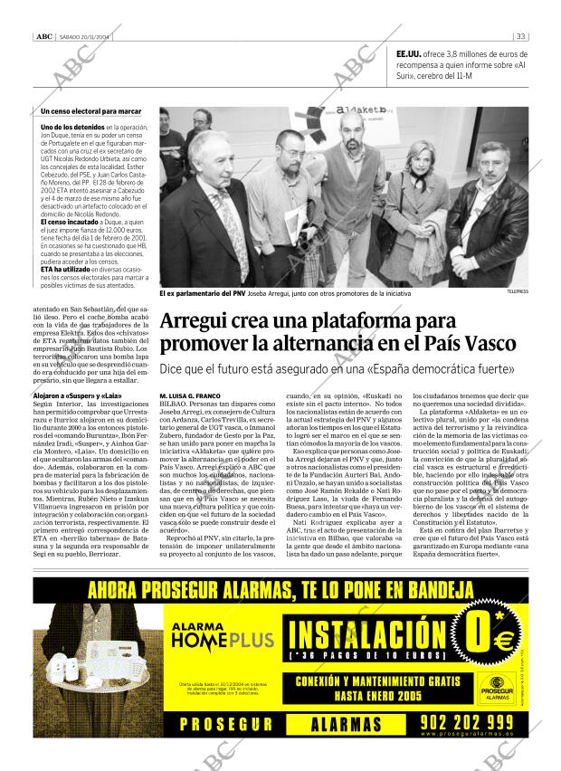 ABC SEVILLA 20-11-2004 página 33